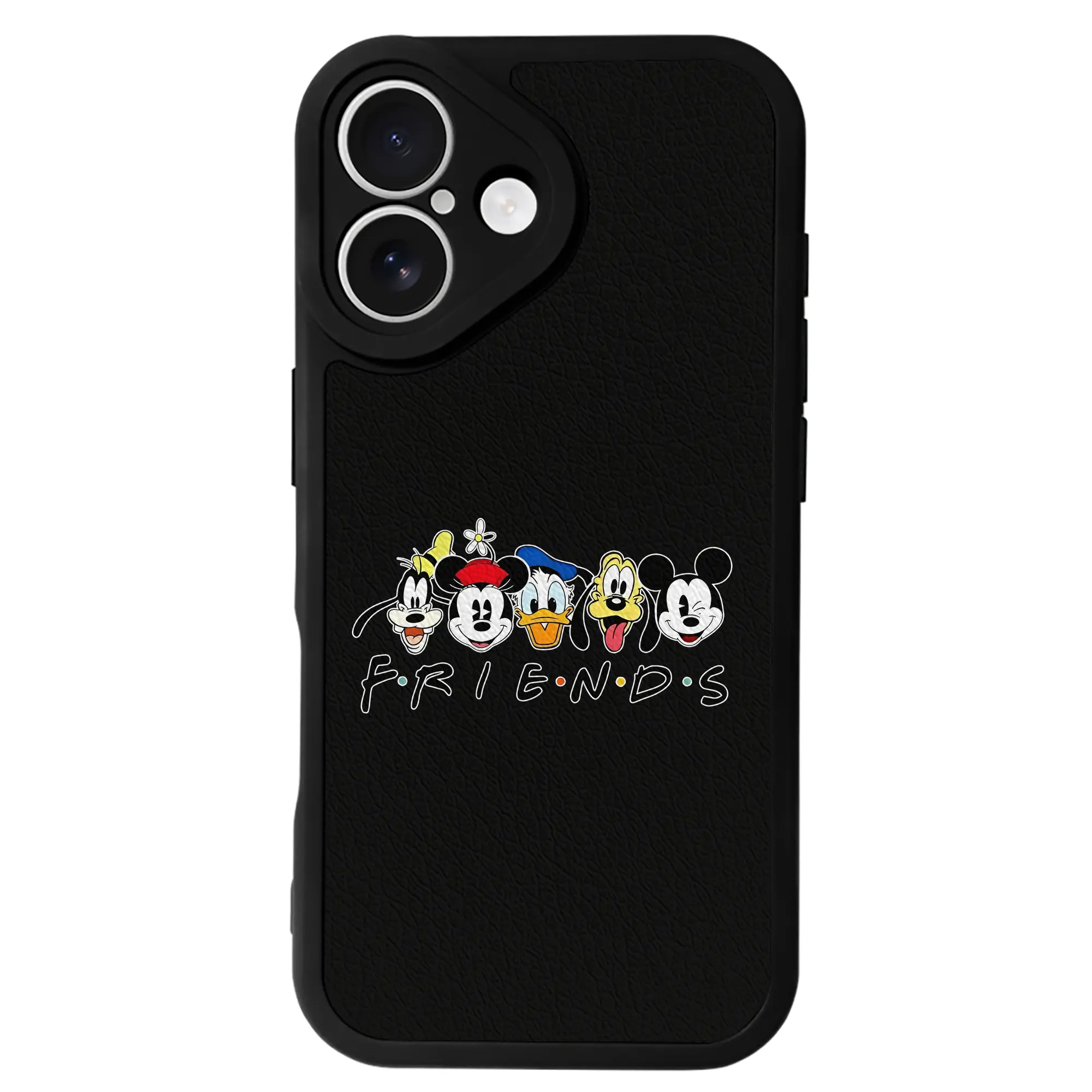 ミッキーマウス（Mickey Mouse） グッズ ミッキーマウス（Mickey Mouse） - IPhone 16シリーズ対応 ・ シリコンスマホケース ・ レザー調 ・ 高精度フィット ・ 耐衝撃 ・ ワイヤレス充電対応 ・ 精密カット